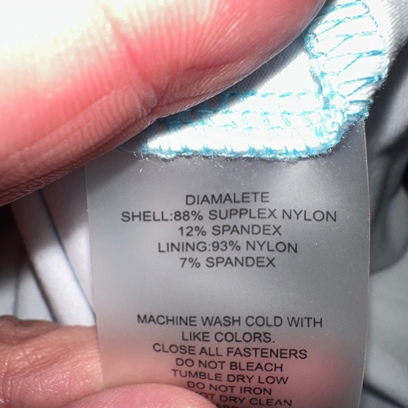 Title Nine Women's Teal Leaf Print Racerback Swing Dress Size L‎ - Picture 6 of 7